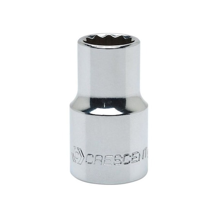 Weller Crescent 24 mm X 1/2 in. drive Metric 12 Point Standard Socket 1 pc CDS84N